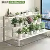 Soporte de Flores para Balcón Multicapa Suculentas Patio de Pie Multicapa Tipo Escalera Impermeable a Prueba de Óxido Interior Exterior Soporte de Flores de Hierro Forjado