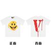 En stock Vlone High Street Big V Mariposa Letra Calavera Esqueleto Limitado Big V Colección Casual Camiseta de Manga Corta para Hombres y Mujeres