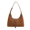Bolso Bandolera Retro Casual Esmerilado Tipo Bollo para Mujer 2025 Otoño Nueva Moda Elegante Moderno de Hombro Único Cruzado