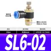 Conector Neumático SL8-02 Válvula de Aceleración SL6-01 Válvula de Control de Velocidad SL4-M5 Control de Velocidad Manguera de Aire SL10-03 SL12-04