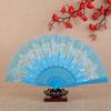 Abanico chino de mariposa para mujer, danza clásica, abanico plegable de plástico, regalo artesanal, abanico plegable pequeño de estilo antiguo
