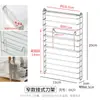Estante de cuchillos de cocina montado en la pared con ganchos para colgar utensilios de cocina (se expande para funcionar como escurreplatos, no apto para uso independiente)