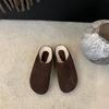 Zapatos Birkenstock para mujer, otoño 2024, nuevo estilo, retro, cómodos, antideslizantes, de felpa.