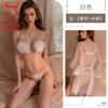 Roupa íntima sexy, pijama de alta qualidade, sexy, peito pequeno, grande, pelúcia, roupão de banho com perspectiva de três pontos, camisola 2114