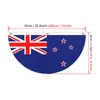 Bandeira Americana em Forma de Leque Novo Modelo Transfronteiriça, Bandeira Pendurada para Decoração de Jardim da Copa do Mundo, Bandeira Canadense Semicircular, Personalização de Fábrica