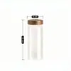 Cocina Tarro Sellado de Vidrio de Borosilicato Alto Tapa de Madera de Acacia Botella para Almacenamiento de Granos Almacenamiento Transparente Tarro para Almacenamiento de Alimentos