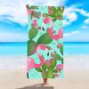 Toalha de Praia de Microfibra Amazon Toalha Esportiva Absorvente Estampa Digital de Flamingo Xale para Adulto