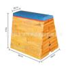 Caja de Salto para Gimnasia Trapezoidal Madera Maciza Altura Ajustable Caja de Salto de Entrenamiento Bóveda Caja de Salto Suave para Niños Bóveda de Escuela Primaria y Secundaria
