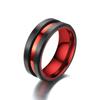 2020 Moda Europeia e Americana Novo Anel Masculino Elegante Aristocrático Vermelho com Fendas Preto Dominador Fabricantes