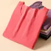 Traje de mujer de terciopelo sin costuras térmico otoño e invierno top grueso forrado de polar una pieza camiseta interior ropa de otoño mujer