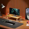 Suporte para laptop, suporte para monitor de sala de jogos, prateleira para mesa de escritório, suporte para tela de desktop de estação de trabalho