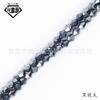 Contas de diamante coloridas de metal galvanizado de vários tamanhos, cristal de vidro, pontas duplas, contas soltas de ábaco, acessórios de joias faça você mesmo