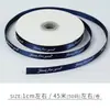 Fita de letra inglesa 1cm fita de cetim fita de seda serpentina embalagem de caixa de presente fita colorida materiais de embalagem diy