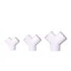 Conector Y de PVC de Tres Vías Divisor de Tres Vías en Ángulo Caja Giratoria Accesorios para Tuberías Plástico Tanque de Peces Accesorios para Tuberías de Agua