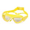 Gafas de natación de una sola pieza con tapones para los oídos, profesionales, para ocio, marco grande, visión de alta definición, lente plana, gafas de natación para niños, para niños, niñas