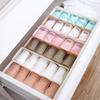 Caja de Almacenamiento de Calcetines Compartimentada Apilable, Cajón de Almacenamiento de Ropa Interior para Escritorio, Caja para Guardar Ropa Interior, Caja de Plástico para Calcetines