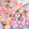 Q versão bonito dos desenhos animados flor balão rosquinha resina criativa pequenos acessórios creme cola diy acessórios materiais