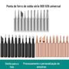 Ponta de Ferro de Solda com Aquecimento Interno Série 900 936 Universal Cobre Puro Preto Fosco Brilhante Pacote com 10 Pacote com 12 Personalizado Transfronteiriço