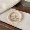 Elástico de Cabelo Scrunchie Liso de Cor Sólida de Alta Qualidade Estilo Coreano, Faixa de Cabelo Simples de Alta Elasticidade da Moda, Corda de Cabelo Plissada Versátil para Mulheres