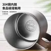 Taza de Acero Inoxidable de Doble Capa 304 con Tapa y Popote, Taza Portátil para Exteriores a Prueba de Fugas y Fácil de Limpiar de Gran Capacidad
