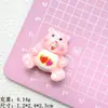 Oso de color de dibujos animados material para funda de teléfono diy resina de pegamento de crema caja de almacenamiento de joyas accesorios de parche al por mayor
