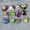 Broche de joyería con diseño de dibujos animados de rana, patito Corgi, creativo y bonito, insignia de pintura al por mayor