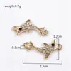 Accesorios para pulseras y collares de joyería DIY europeos y americanos, accesorios redondos de diamante para joyería, accesorios de aleación, éxitos de Amazon