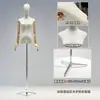 Tienda de Ropa Accesorios de Modelo Ropa de Mujer Maniquí de Medio Cuerpo para Escaparate Perchero Muñeca Falsa Maniquí de Vestido de Novia Soporte de Exhibición
