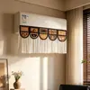 Cortina bloqueadora de viento para aire acondicionado estilo vintage para evitar el flujo directo, nuevo modelo 2026 cubierta a prueba de polvo para aire acondicionado de pared para decoración y embellecimiento