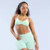 Nuevo sujetador deportivo transfronterizo de Amazon para mujer, a prueba de impactos, con cuello halter, espalda hermosa, para fitness, deportes al aire libre, ropa de yoga