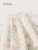 Falda para Niña Bangxuan con Estampado de Lazo, Media Falda para Bebé, Falda de Malla Infantil Estilo Pastoral, Falda Corta para Niños Pequeños