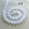 Acessórios de Renda Borda com Fio Dourado 2,5 cm Barra de Renda Decoração DIY Feita à Mão Borda de Saia Branco Preto Vermelho Azul Roxo Plissado Gaze de Neve