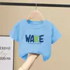 Camiseta de Verano de Manga Corta para Niños 2026 Nuevo Estilo Camiseta Delgada de Verano para Niños Grandes Top Versátil con Estilo