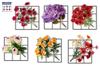 Adhesivo de Pared Moderno Cálido de Cuadrícula de Flores Dormitorio Dormitorio Entrada Comedor Sala de Estar Fondo Decorativo Adhesivo de Pared de PVC