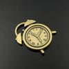 Reloj despertador de latón para la vida amorosa, colgante de reloj de vida, llavero de cobre, colgante, calcomanías de token de amor para hombres y mujeres