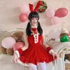 Vestido de Navidad Femenino Sexy Rosa Vestido Uniforme Halloween Uniforme Set cos Conejito Cosplay