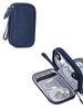 Bolsa de almacenamiento para cable de datos de carga, bolsa de tela para teléfono móvil, funda protectora para teléfono móvil, almacenamiento digital portátil de doble capa.