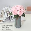 Flor de Imitación Rosa Europea Novia Boda Flor de Mano Ramo de Mesa Rosa 7 Letras a Mano Rosa Concubina Imperial