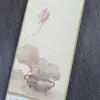 Estudo de Batik caligrafia pequeno eixo pendurado estilo chinês inacabado eixo pendurado de papel de arroz
