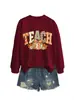 Amazon Wish moda de comercio exterior transfronterizo sudadera casual técnica con lazo de calabaza para mujer en stock