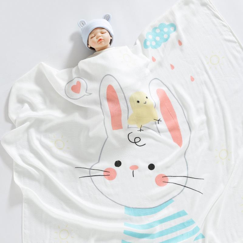 竹纤维盖毯 -呆萌小白兔-cib