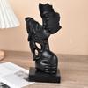 Artesanato de Resina de Casal com Personagens Simples Nórdicos Decoração de Casa Entrada Gabinete de TV Mesa de Trabalho Decoração de Alto Padrão