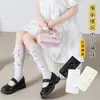 Calcetines de Malla de Encaje de Verano para Niñas Estilo Japonés Hasta la Rodilla, Calcetines Largos de Tubo Alto tipo Slouch para Pantorrilla, Calcetines Delgados de Princesa para Niños