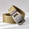Cinturón de Lona para Hombre Hebilla Automática Casual Versátil Moda Cinturón Forrado Engrosado Nylon Traje de Trabajo Entrenamiento Militar Cinturón de Moda