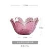 Conjunto Tigela de Vidro Pétala Martelado Japonês Prato de Frutas Sobremesa Legumes Saladeira Utensílios de Mesa Domésticos Atacado
