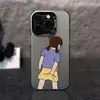 Menina Segurando a Bunda é Adequado para Capa de Celular iPhone 17 Pro Max, Apple 15/14 Nicho 16 Pro Anti-Queda