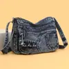 Nova Moda Transfronteiriça Versátil Tendência Bolsa Transversal Bolsa Feminina Bolsa de Ombro Versátil Retrô Mochila Feminina de Grande Capacidade