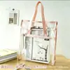 Bolsa Transparente Específica para Examen, Bolso Tote Impermeable de Doble Capa, Bolsa para Documentos, Bolsa de Almacenamiento para Exámenes de Clasificación por Materia, Sin Metal