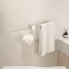 Barra de Toalla Recta de Acero Inoxidable 304 Sin Taladro para Baño Estante Creativo para Toallas Estante Minimalista para Almacenamiento de Toallas de Baño