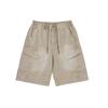Ropa de Hombre Jie Zhan Pantalones de Trabajo Lavados Resistentes Estilo Americano, Pantalones de Trabajo Modernos con Múltiples Bolsillos, Shorts Casuales Holgados de Longitud Media para Hombre.
